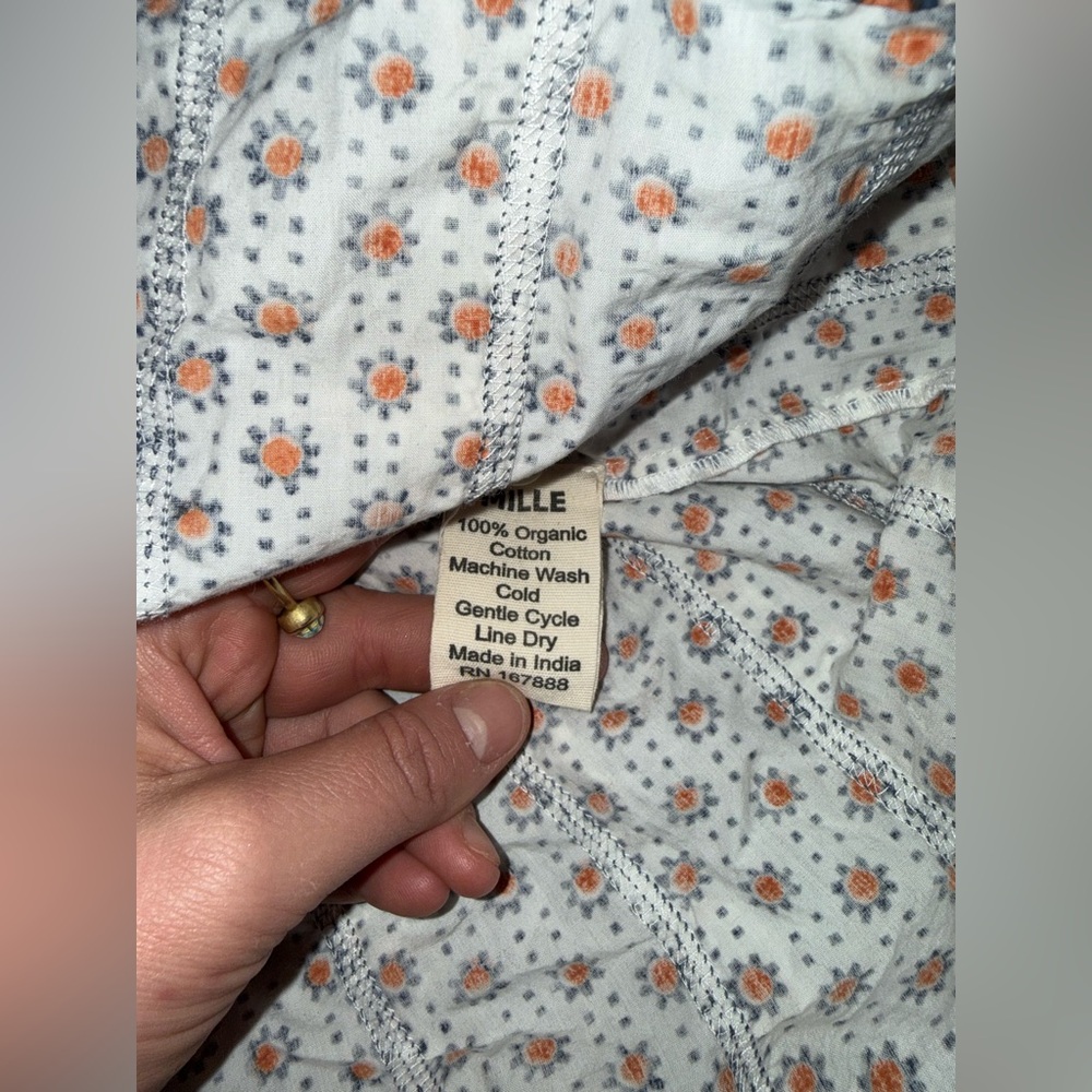 Millie Eyelet Ruffle Button Down Top - image 7